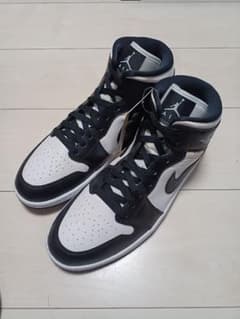 新品未使用】Air Jordan 1 白黒 ミッドカット28センチ - メルカリ