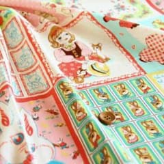 nina'sコラボ レトロ ロマンティック ダブルガーゼ 生地 1.2mのサムネイル