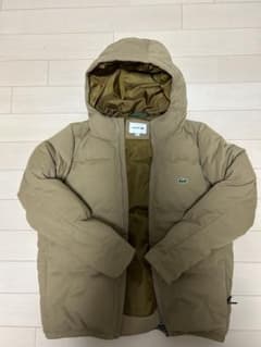 即完売 】LACOSTE ラコステ ピケダウンジャケットフード キャメル L 