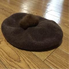 専用。ベレー帽 CA4RA バラ色の帽子のサムネイル