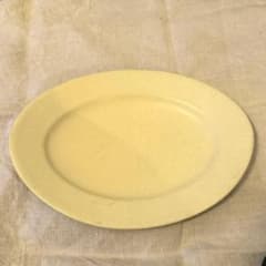 awabiware アワビウェア 岡本純一 オーバル皿 作家 器 アイボリー 白