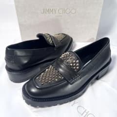 【未使用】JIMMY CHOO スタッズローファー DEANNA 30 37.5 未使用】JIMMY CHOO スタッズローファー DEANNA 30 37.5 - メルカリ