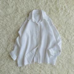 極美品】ドゥーズィエムクラス リネンシャツ 23ss ホワイト - メルカリ