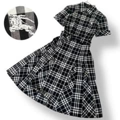 BURBERRY LONDON ノバチェック柄ワンピース BLACK 38 - メルカリ