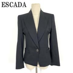エスカーダ テーラードジャケット グレー ウール100％ 34 C5642 - メルカリ