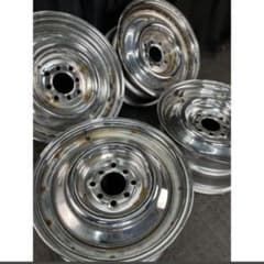 Y　引取　メッキ社外スチールホイール アメリカ製　15×7J 4本セット Y様専用 引取 メッキ社外スチールホイール アメリカ製 15×7J 4本セット