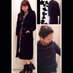 mystic ロング丈 ダッフルコート 黒のサムネイル