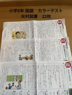 小5 国語2023年 カラーテスト22枚 光村図書 - メルカリ