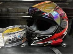 【美品】サイズ M/ SHOEI x-14エアロダイン　【RED/BLACK】のサムネイル
