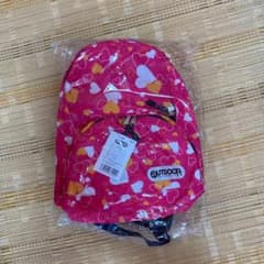 【新品未使用】OUTDOOR アウトドア　リュック　キッズ　ハート　ピンクのサムネイル
