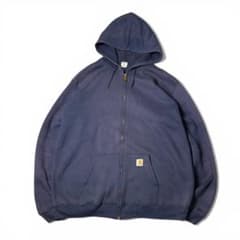 US企画 Carhartt フルジップパーカー 茄子紺 フェード ライトアウター