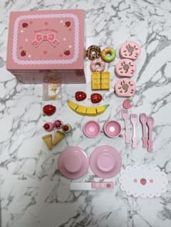 おままごとセット 木製おもちゃ 野いちご スウィートカフェリボン マザーガーデン