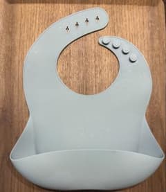 シリコン お食事エプロン スタイ(水色）のサムネイル
