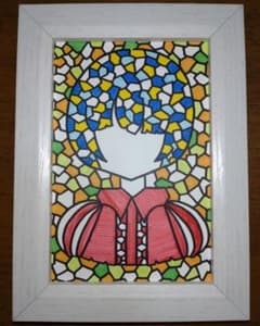 花色蓮人 手描きイラスト ふんわり袖の女の子のサムネイル