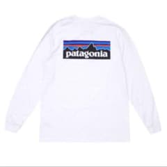 パタゴニア ロンT L/S P-6 logo ホワイト Sサイズのサムネイル