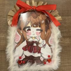 アニメイラスト ファー付きアート作品のサムネイル