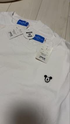 Tokyo Disney Resort ミッキー刺繍 Tシャツ 白　【2枚組】のサムネイル