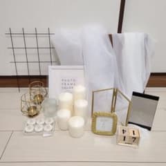 【結婚式・披露宴】キャンドル、写真立て、オーガンジー等セット販売のサムネイル