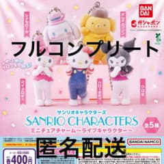 サンリオキャラクターズ ミニチュアチャーム～ライブキャラクター～　コンプ　ガチャのサムネイル