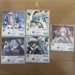 이치방쿠지 스노우 미쿠 SNOW MIKU H상 미니 색종이 5장 세트