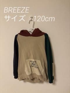 BREEZE カラーブロック フード付きトレーナー 120のサムネイル
