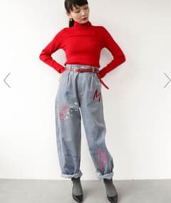 Three Four Time 落書き刺繍コーデュロイパンツ - メルカリ