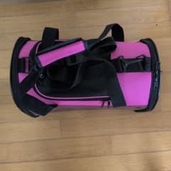 ペット用キャリーバッグ ピンク×ブラウンのサムネイル