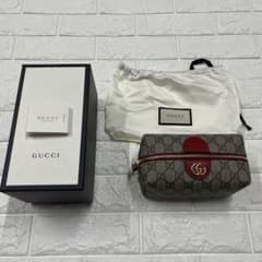 【新品】GUCCIグッチ オフィディア スプリーム コスメポーチ 赤 ダブルGのサムネイル