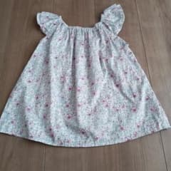 ハンドメイド作家　ミセスモンロー　リバティ　フリルブラウスのサムネイル