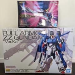 MGSDデスティニーガンダムとMGフルアーマーZZガンダム Ver.Kaのセット