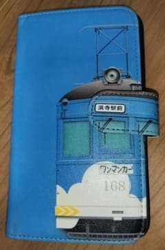 阪堺モ161形 モ168（青雲塗装）鉄道スマホケース No.34　手帳タイプのサムネイル