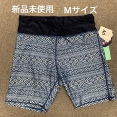 幾何柄ショートレギンス(ネイビー)のサムネイル