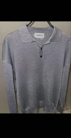 XANDER ZHOU シルバーポロシャツ XANDER ZHOU シルバーポロシャツ | Mercari