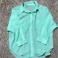お値下げ！ moussy シースルーシャツのサムネイル