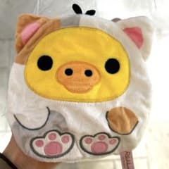 리락쿠마 한가로이 고양이 푹신푹신 파우치 키이로이트리 가챠 가챠
