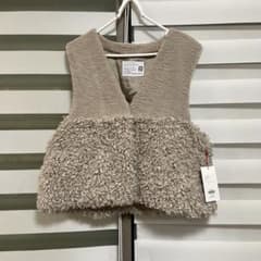 パシオーネ passione ファー ジレ ベージュ 新品未使用品 mal 配信 パシオーネ passione ファー ジレ ベージュ 新品未使用品 mal 配信