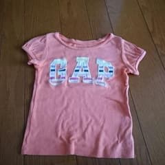処分価格!babygap、Tシャツ95、女の子、オレンジのサムネイル
