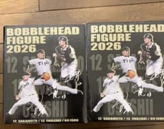 阪神タイガース ボブルヘッド 2026　石井・坂本・岩崎　3体セット 2026 阪神タイガース ボブルヘッド 2体セット 岩崎選手と坂本選手