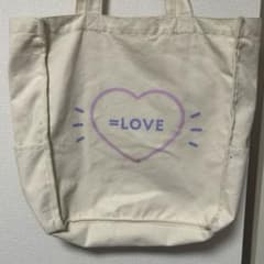 イコラブ =LOVE スクエアトートバッグ ナチュラル - メルカリ