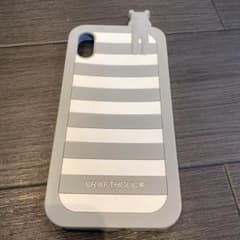 iPhoneX シリコン 可愛い ボーダー ケースのサムネイル