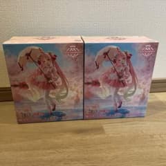 [무료 배송] 벚꽃 미쿠 AMP + 피규어 벚꽃 드레스 ver 2 개 세트