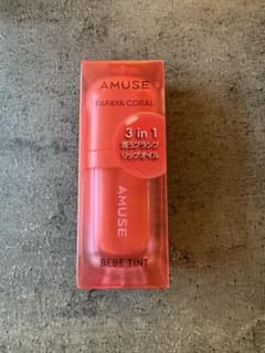【新品】AMUSE 3 in 1 リップティント 02 パパイヤコーラルのサムネイル