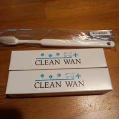 お値下げ　CLEAN WAN 2本 犬猫用口腔ジェル 15g 歯ブラシセットのサムネイル