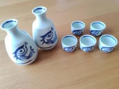酒器セット　徳利2本　お猪口5個のサムネイル