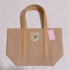 FEILER オールドテディ ワッペントートバッグ L ベージュ - メルカリ