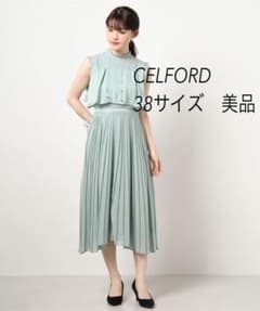 CELFORD ノースリーブワンピース ミント 36 CELFORD ノースリーブプリーツワンピース ミント 38 - メルカリ