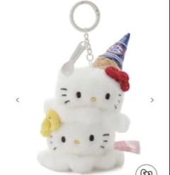 サンリオハウス HELLO ICE CREAM SHOP ぬいぐるみチャーム 白のサムネイル