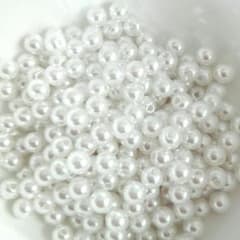 １００個♪６mm　穴あり　パールのサムネイル