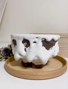 萩焼 山根清玩 鬼萩 割高台 新品 光彩庵 抹茶碗 陶器 作家 - メルカリ