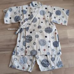 水玉模様 甚平 サイズ110のサムネイル
